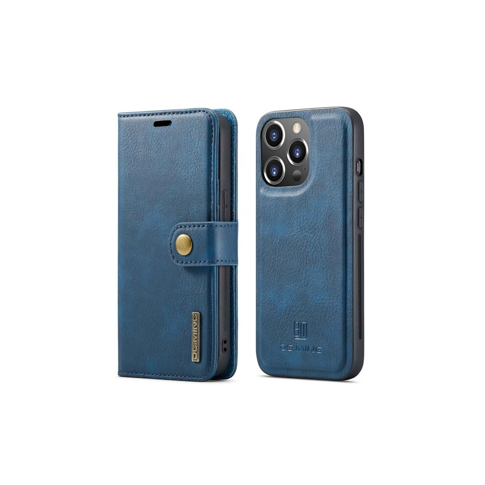 Dg.ming 2-In-1 Magnet Wallet Compatible With Iphone 14 Pro Max Blue 9389440586352