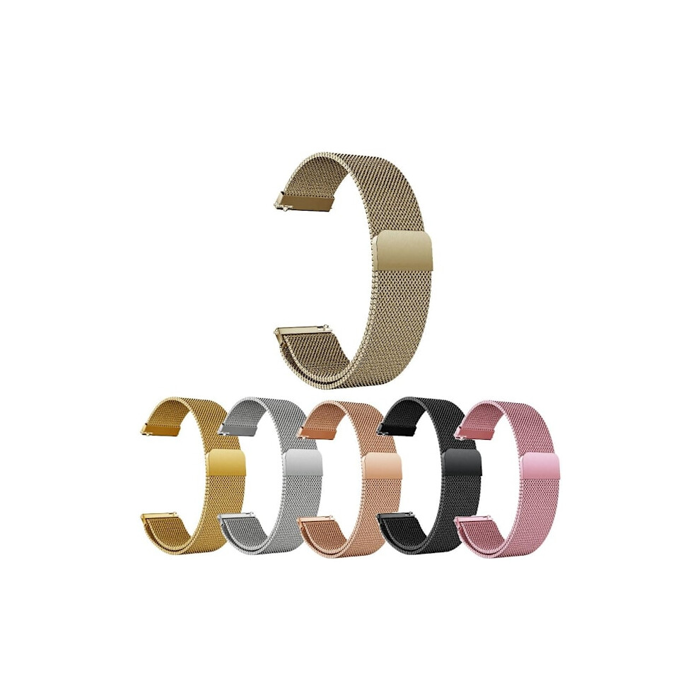 Skalo Milanese Loop For Compatible With Xiaomi Watch S3 - More Colors Champagne 9389440584730