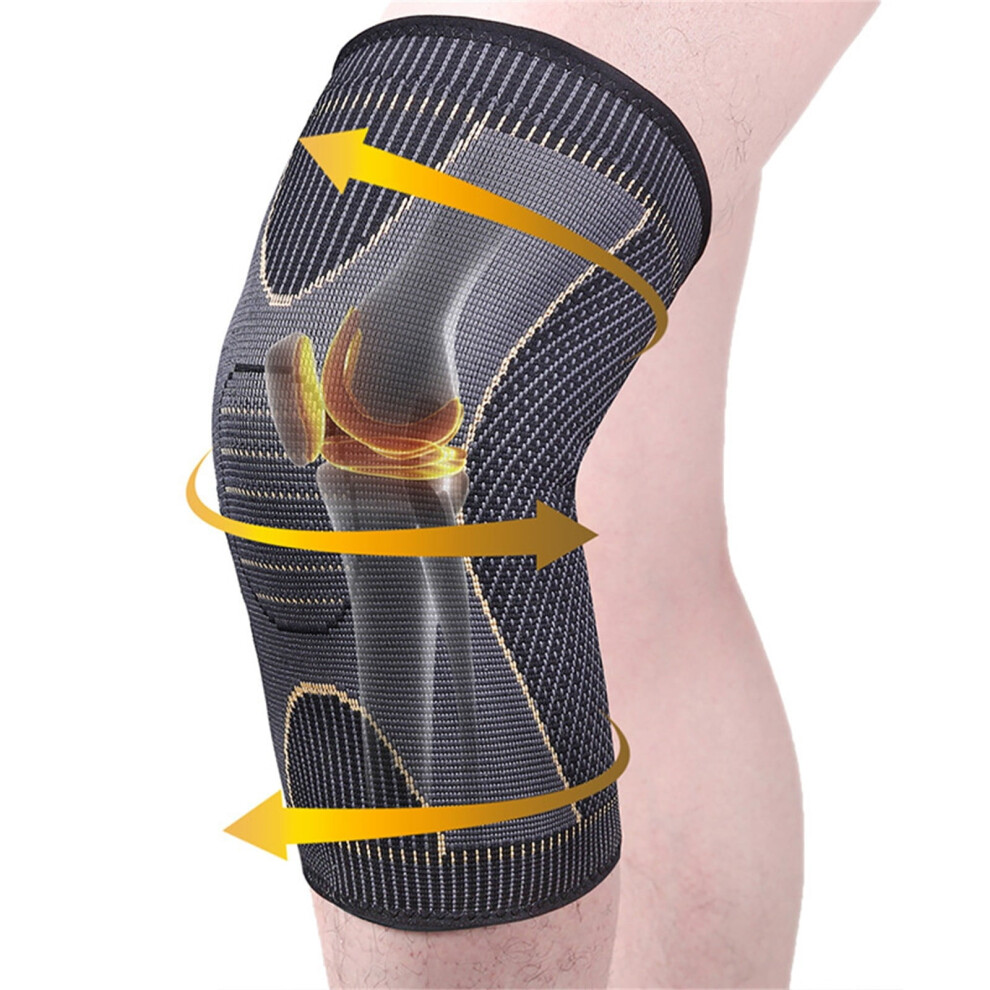 Uclet Protective Gear 2 Pack Copper Knee Sleeves For Men And Women And Support Compression Knee Sleeves