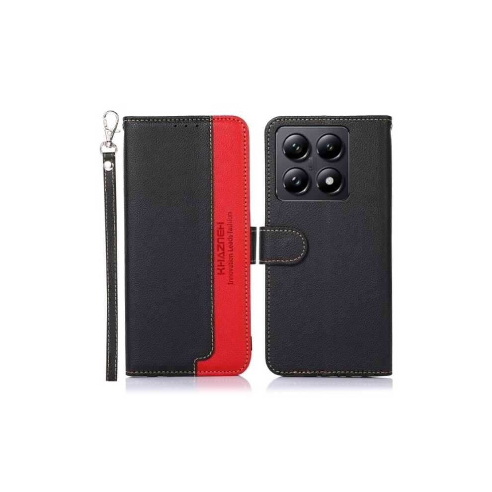 Khazneh Wallet Case For Compatible With Xiaomi 14T Black 9389440586413