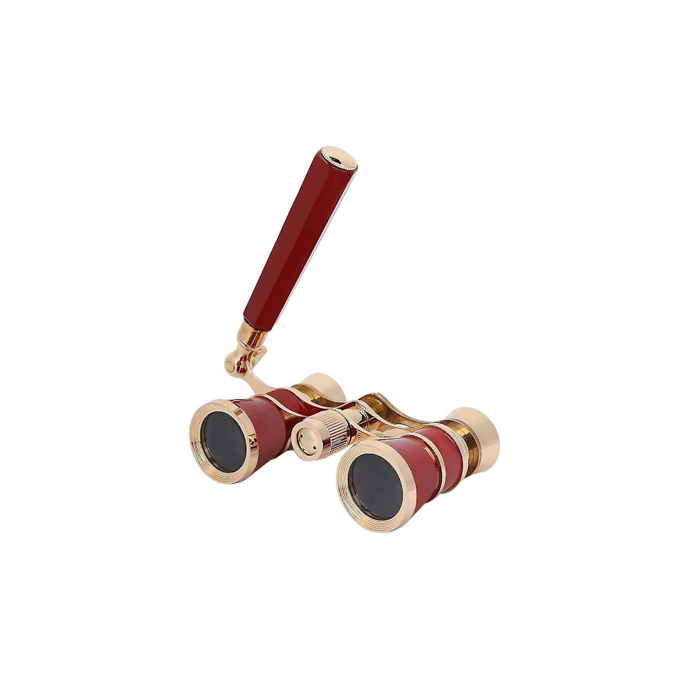 Opera Binoculars, Glasses Telescope 3X25 Theater Glasses Mini Binoculars Concert Portable Compact Lightweight Red 9389440586239