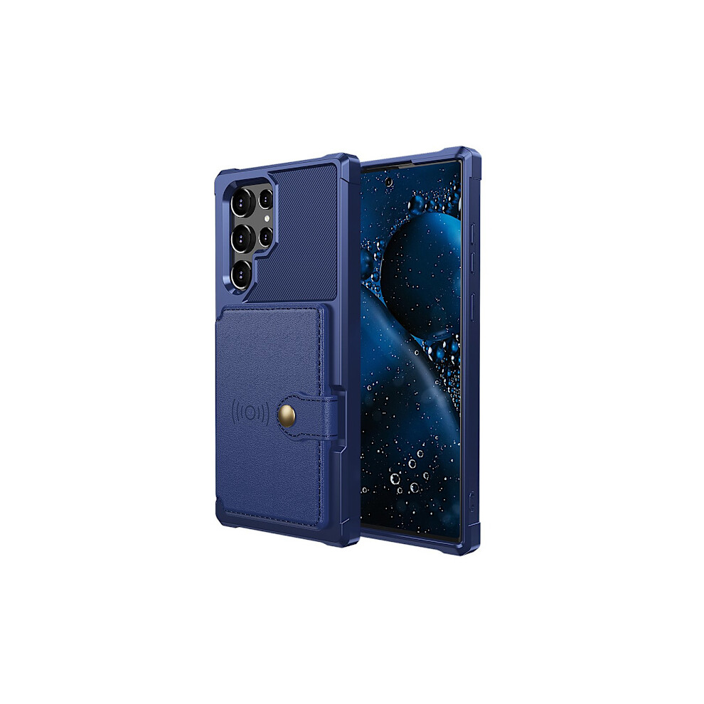 Smooth Case With Card Slot - Compatible With Samsung Galaxy S22 Blue 9389440586338