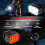 Rechargeable LED Headlight and Tail Light, Black 2