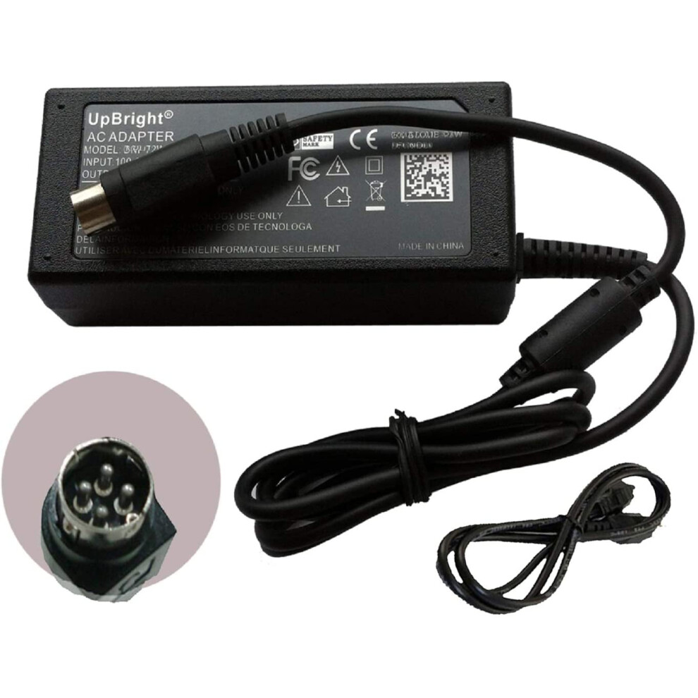 Upbright New 4-Pin Ac/Dc Adapter For Seg Li Shin Goodmans Yamaha 0107A1240 Wb753700 Power Supply Cord Cable Charger Mains Psu 9389440585393