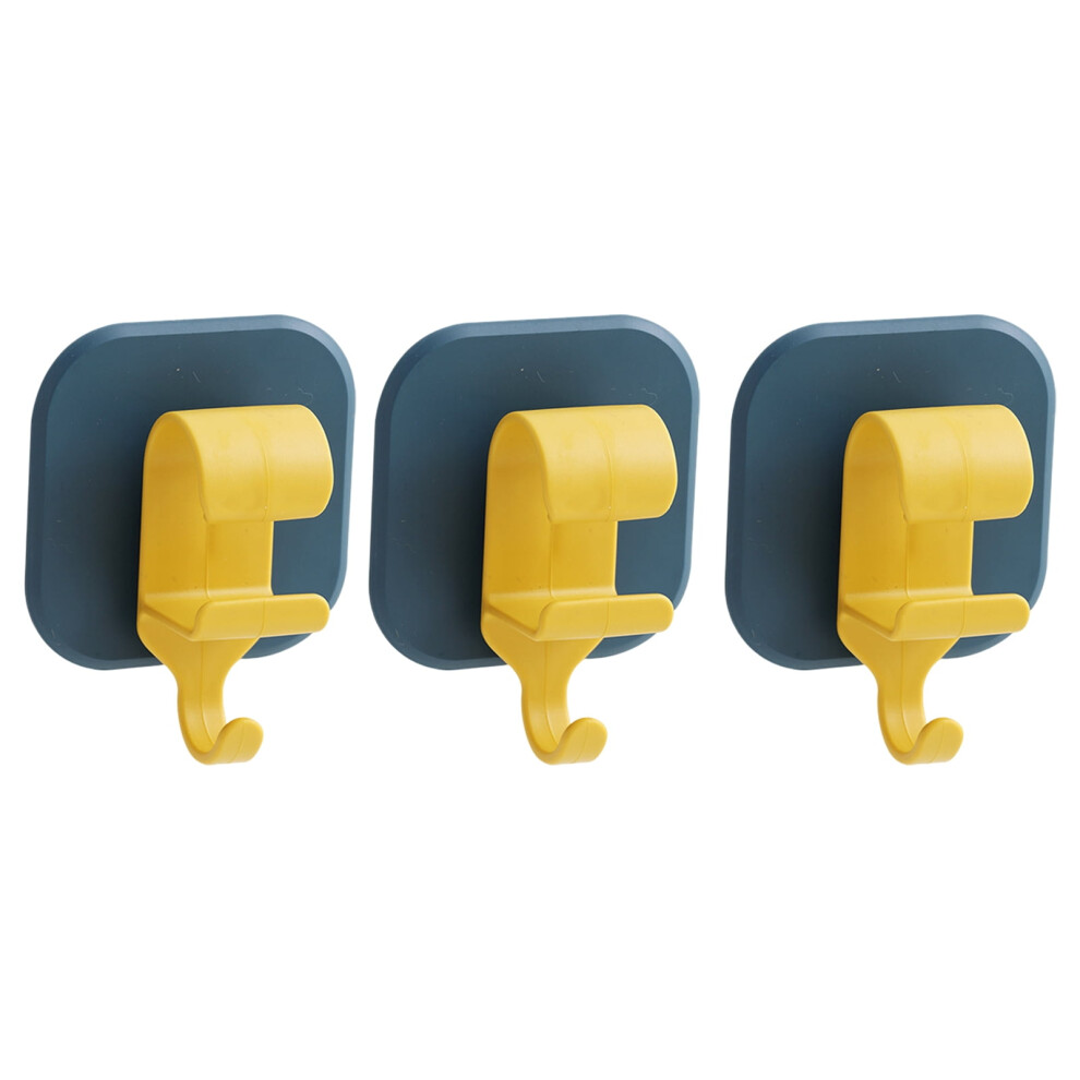 Hesroicy Strong Load-Bearing Washbasin Hanger Hooks - Set Of 3 Punch-Free Wall-Mounted Hooks For Bathroom Storage 9389440586796