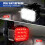 Rechargeable LED Headlight and Tail Light, Black 6