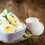 4 Pcs Steamed Egg Cup Container with Lid Eggs Micro-wave Oven White Pp 3