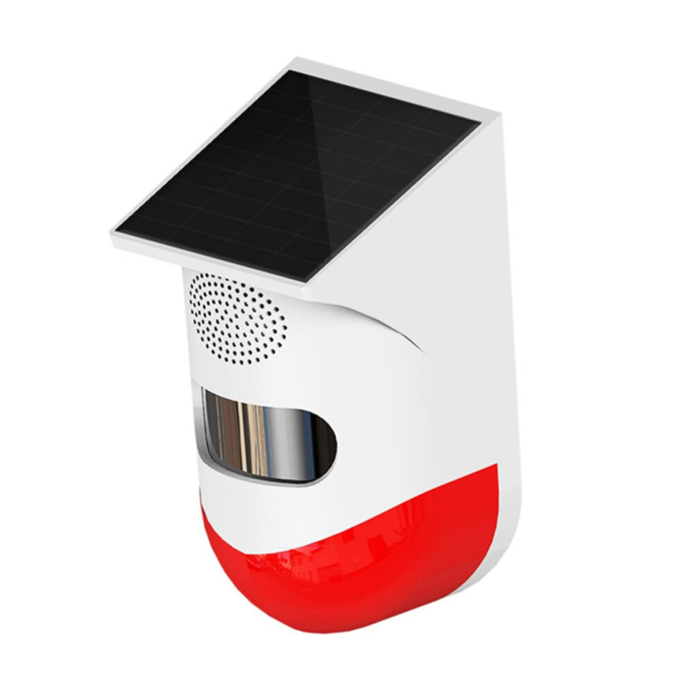 Solar Motion Sensor Alarm With Automatic Night Activation, Weatherproof Infrared Security Detector For Home And Garden 9070919145766