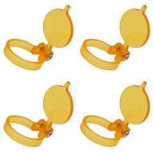 4PCS Yellow Filter for LED Light Lamp Dental Loupes Useful Lab Illumination Optical Binocular Magnifier Accessories