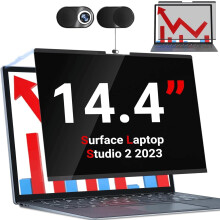 Surface Laptop Studio 2 Privacy Screen, Anti Blue Light Sliding Camera Cover Magnetic Privacy Screen Compatible