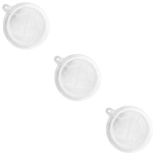 White 3 Pack Strainer Filter Colander Funnel Net Skimmer Sieve