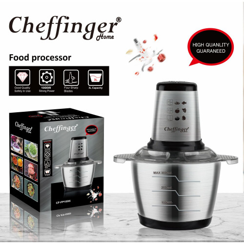 Cheffinger CF-FP1000I: 3L 1000W Food Processor - XF10- 1