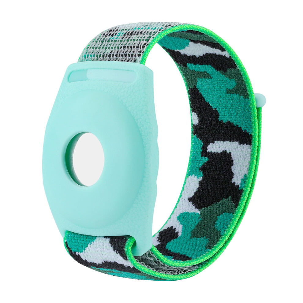 Washranp Kids Wristband With Protective Case For Air Tag, Adjustable Nylon Anti-Lost Holder Watch Band Compatible With Apple Airtag 9110895394731