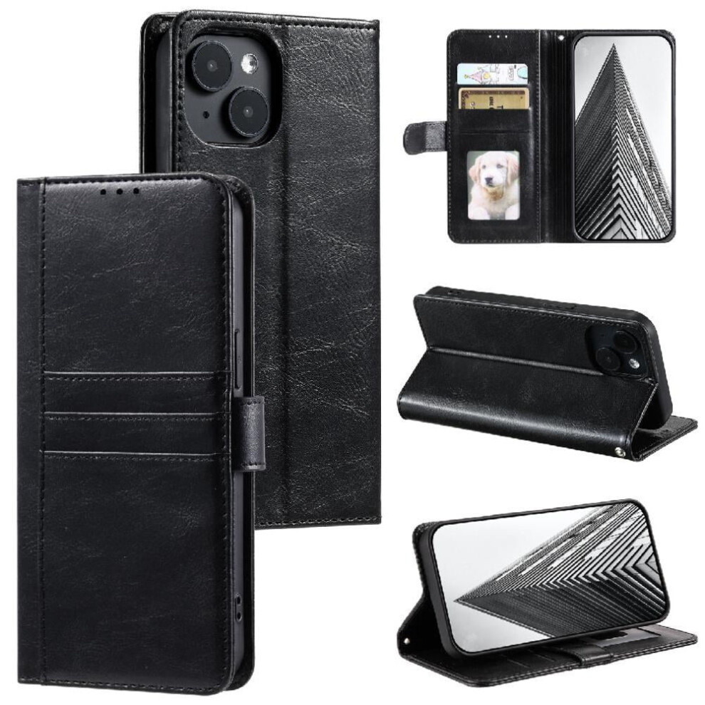 Flip Case For Compatible With Iphone 14 Pu Leather 6 Card Slots Wallet Kickstand 9110895395202