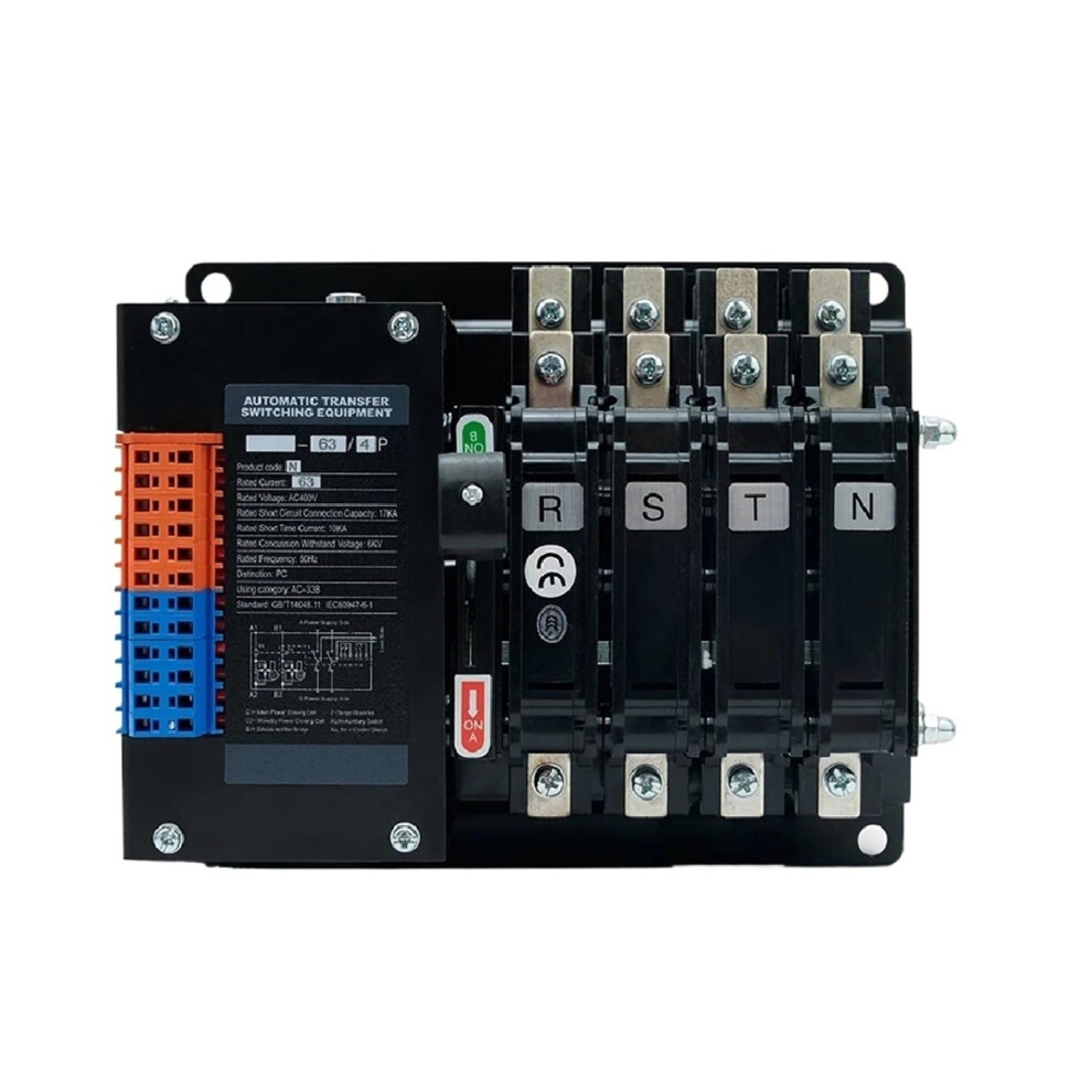 4P Automatic Transfer Switch 125A Pc Class Dual Power Ats With Generator Backup And Arc Protection 9070919147326