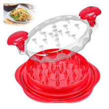 Chicken Shredder Manual Meat Shredding Tool for Pulled Pork and Vegetables Dishwasher Safe Red