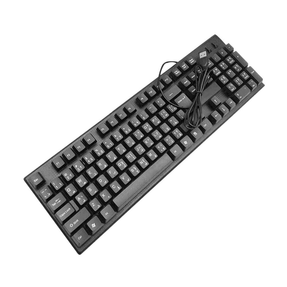 Wired Gaming Keyboard Keybaord Digital Computer Keyboards Mouse Full Size Office Electronic Usb With Numeric Keypad Abs 9389440714267