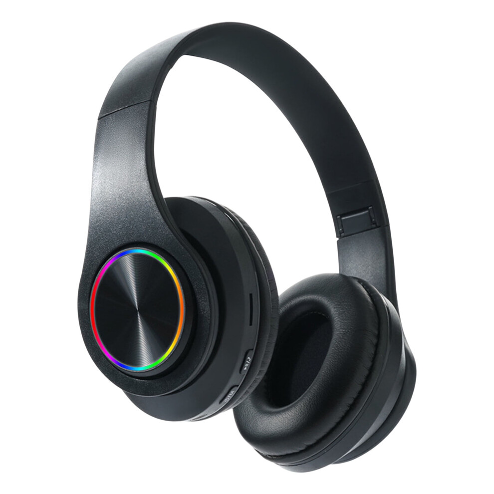 Yobolk Headphones Clearance Macaron Colored Luminous Seven Color Breathing Head Mounted Bluetooth Earphones Bluetooth Headphones Light 9389440715028
