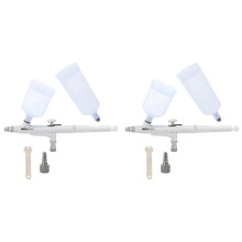 2X Airbrush Tool 0.5mm Feed Double Action Airbrush Cake Tattoo Pistola de Pintura Aerografo