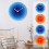 Modern Frameless Wall Clock with Tempered Glass, Quiet Quartz Movement, Battery Operated 3