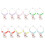 12pcs Bunny Glass Marker Wine Drinking Cup Rings 1