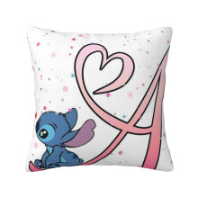 Lilo & Stitch Cartoon Cute Pattern Decorative Cushion Cover, Children's Super Soft Pillowcase Home Soft & Comfortable 18x18 inches (Double-Sided)