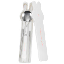 Cute Metal Chopsticks Stainless Steel Flatware Plastic Silverware Travel Portable Utensils