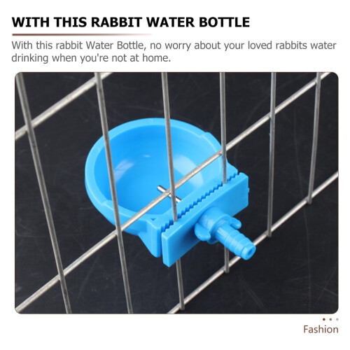 Rabbit Drinking Bowl 3 Pcs Water Container Pet Feeder Automatic Fountain Holder Plastic 2