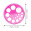 10 Pcs Circle Protractor Measuring Ruler Geometric Practical Tool Plastic Student Office 4