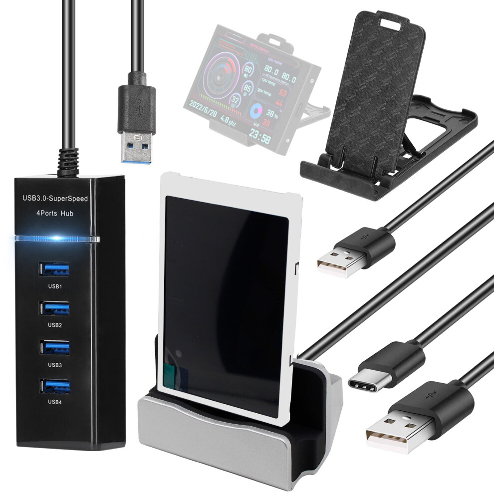3.5 In Ips Screen Type C Secondary Screen Mini Computer Monitor Free Of Aida64 9389440810754