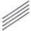 4X 60cm Stainless Metal Measuring Straight Ruler 1