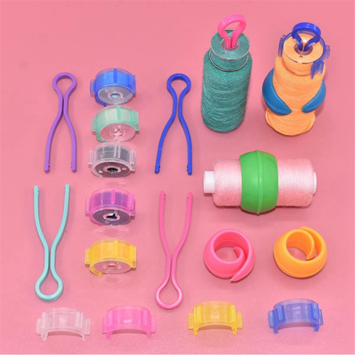 142Pcs Bobbin Thread Organizing Clips,70 Bobbin Holder Clips,32 Silicone Holder Bobbin Holders,40 Bobbin Thread Holders 1