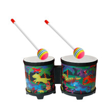 Hellery Practice Bongos Bongo Drum Set Wood Percussion Instrument Music Enlightenment Drum African Hand Drum for Girls Boys Party Toy Animal