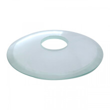 Bathroom Waterfall Sink Faucet Clear Glass Disc Plate Replacement 7'' Outer Dia.| Renovators Supply