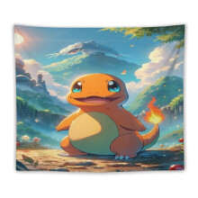 Tapestries Charmander Tapestry Wall Hanging For Living Room Bedroom Dorm Decoration Blanket Wall Art