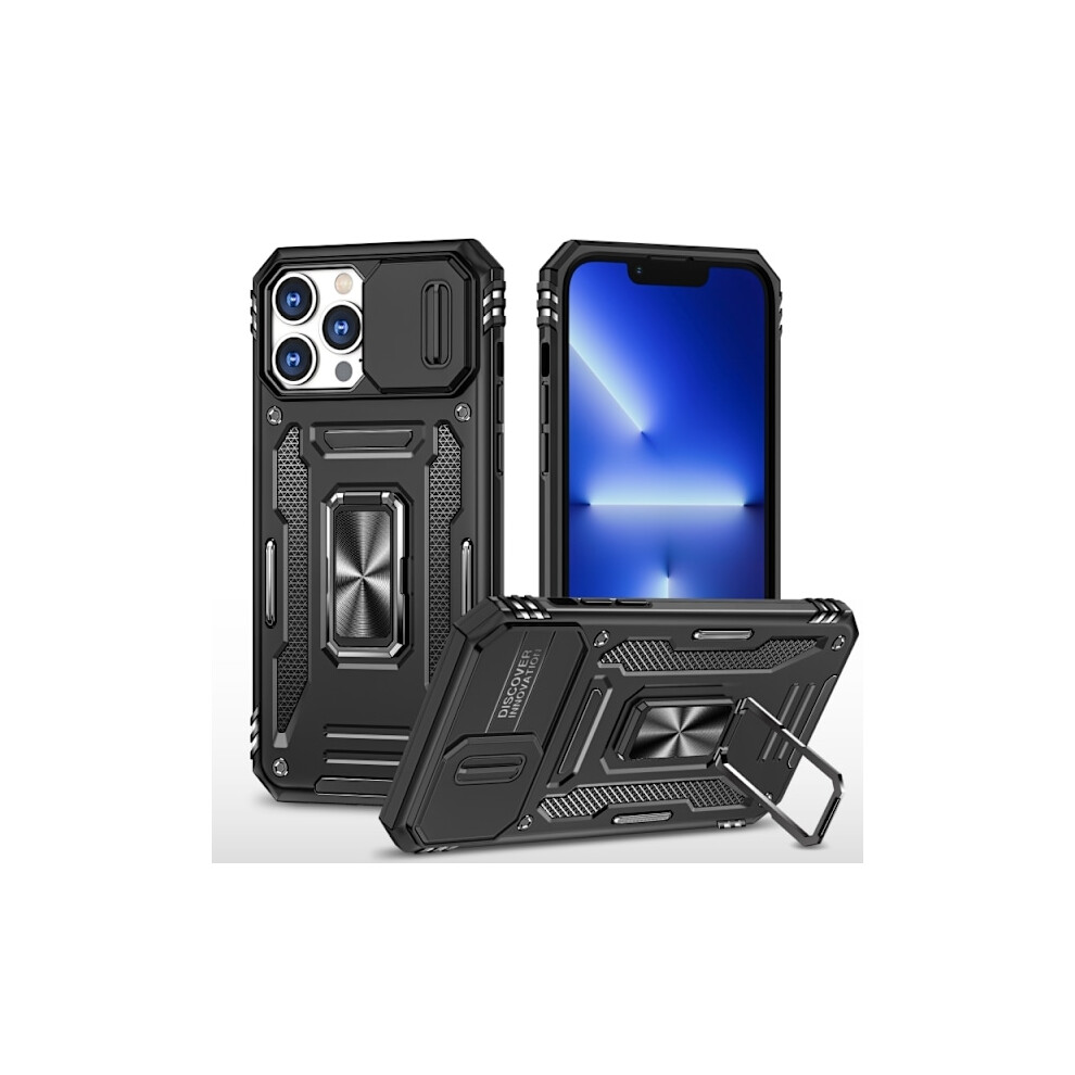 Compatible With Iphone 16 Pro - Case Camshield / Camera Protection Ring Holder Black 9389440674592