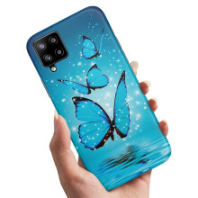 Compatible with Samsung Galaxy A12 - Case/Mobile Case Glittering Butterflies