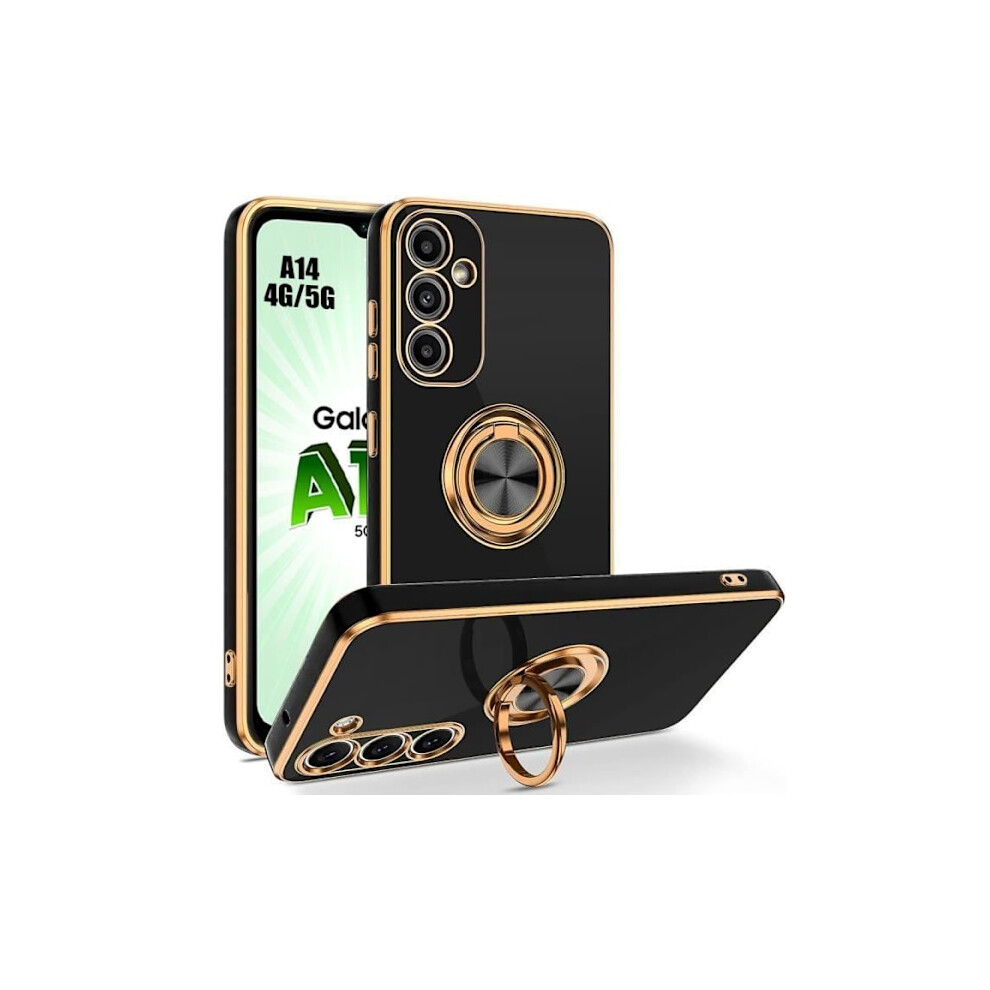Protective Case - Booling - Compatible With Samsung Galaxy A14 4G-5G - Soft Silicone - Shockproof Black 9389440674479