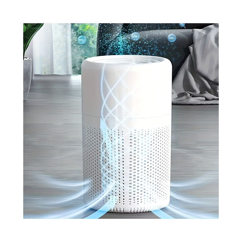 1Pc Hepa Air Purifier For Home With Scented Sponge, Activated Carbon Filter, Deodorizing For Office, Living Room, Bedrooms, Smokers, Odor, Dust, 9389440674875