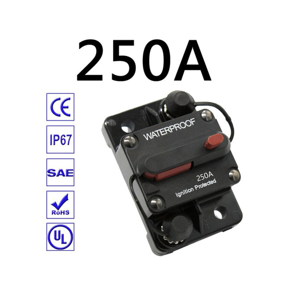 Circuit Breaker 30-300A With Manual Reset Trolling Motor Auto Car Marine Boat Bike Stereo Audio Terminal Inline Fuse Inverter For System 9389440674981