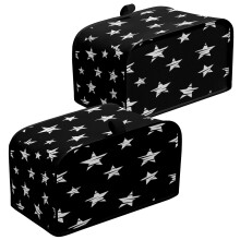 4 Slice Toaster Cover, Compatible with Bread Machine & Oven, Dustproof & Fingerprint Protection, Kitchen Bakeware Protector, Women Gift (12.4"x