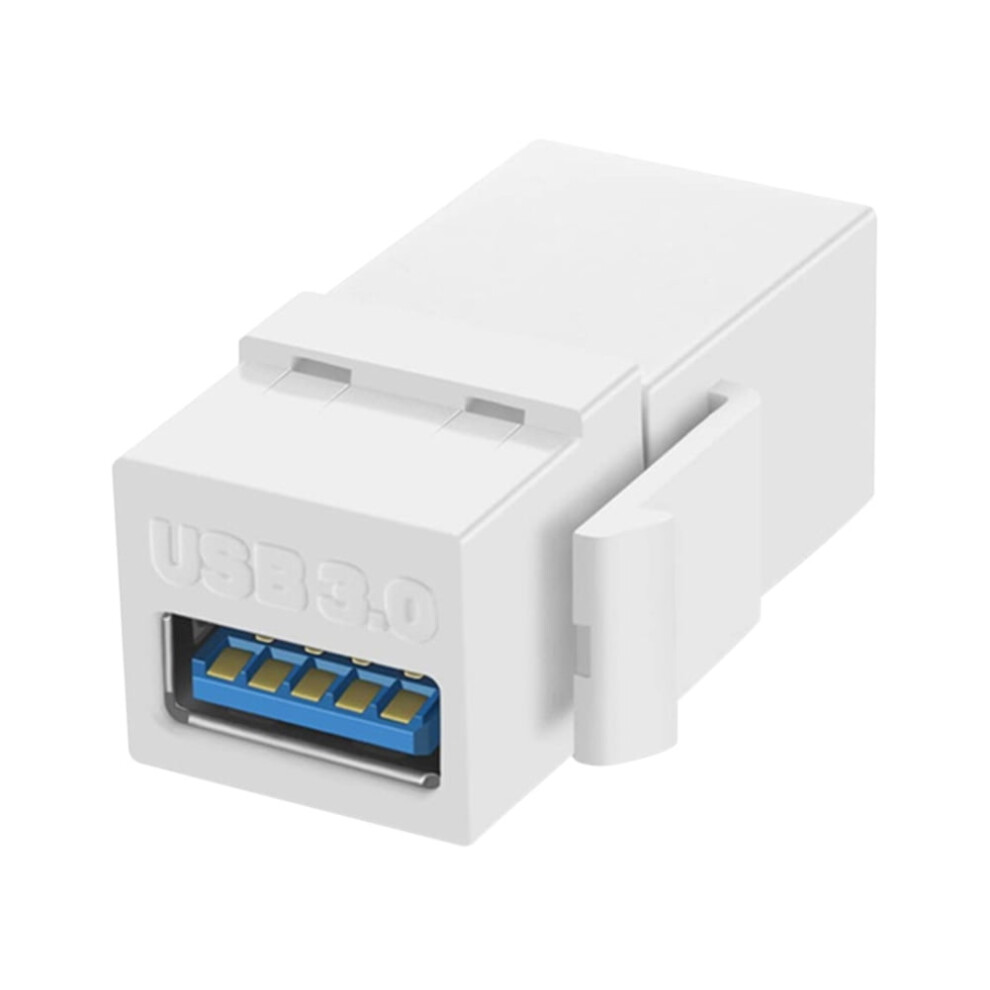 Jixopn Usb To Usb Adapter Connect Equipment With Usb Port Female Coupler Insert Snap-In Connector Socket Adapter Port Black/White 9110895398494