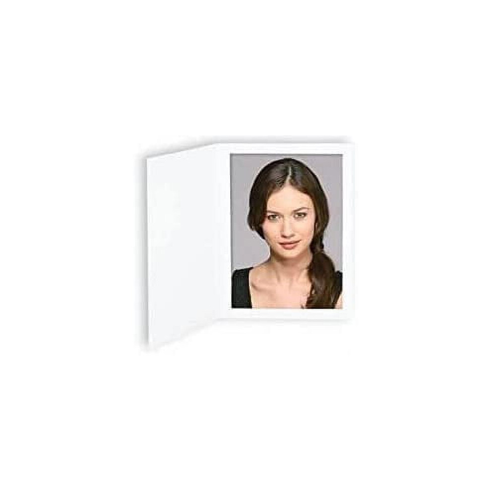 Cardboard Photo Folder Frame 4X6 - Pack Of 50 - White 9110895400258