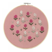 "European Three-dimensional Flower Ribbon Embroidery Painting Handmade Creative DIY Kit(Including Bamboo Embroidery)"