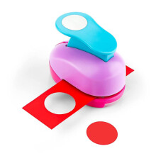 Circle Punch, 1 Inch Hole Punch Paper Punch Circle Punches Paper Punches for Crafts Cardboard Gift Wrapping Greeting Cards (Color Random)