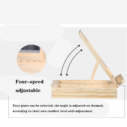 Wooden Tabletop Easel with MultiCompartment Storage, Adjustable FourSpeed Angle Portable Sketchbox 2