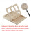 Wooden Tabletop Easel with MultiCompartment Storage, Adjustable FourSpeed Angle Portable Sketchbox 5