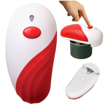 Electric Can Opener for Seniors Hands Smooth Edge Cutting Battery Operated Fits All Can Sizes