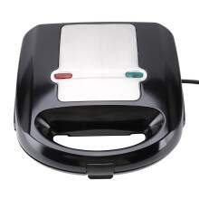 6 in 1 Sandwich Maker and Panini Press, Double Sided Non Stick Grill with 10 Removable Plates for Sandwiches, Waffles, Donuts, Steaks (US Plug 110V)