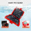Microwave Sandwich Maker with Fast Heatwave Technology, NonStick, Dishwasher Safe, Red 4